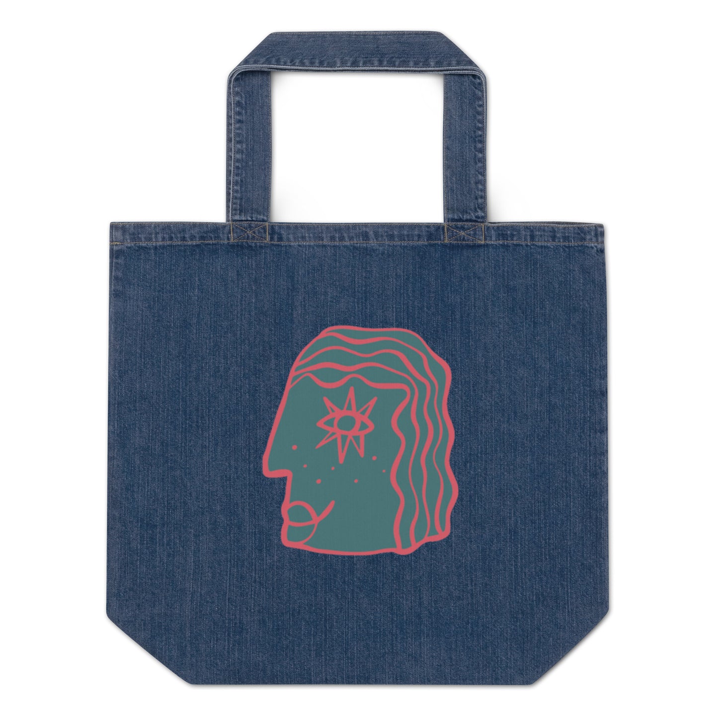 Aurora's Day Out, Organic denim tote bag